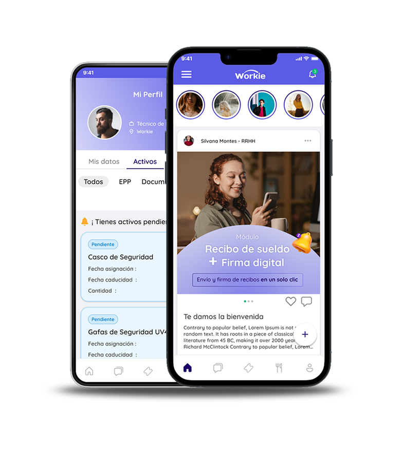 Imagen de workie app en android y IOS
